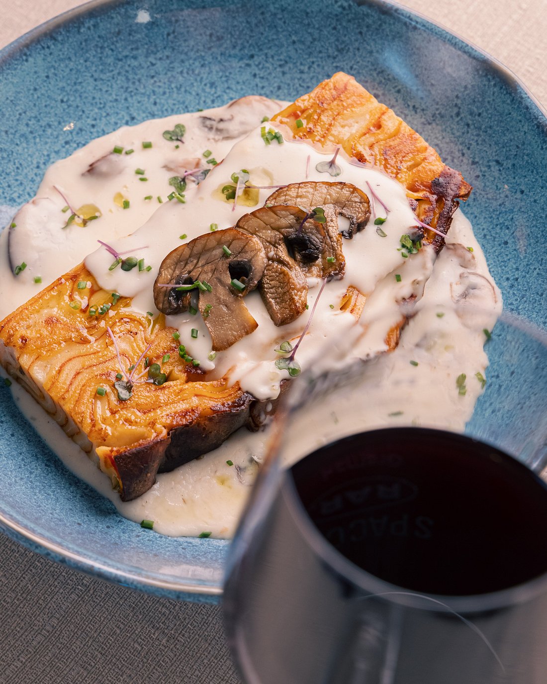 Prato gourmet da alta gastronomia italiana servido no Spaccio RAR